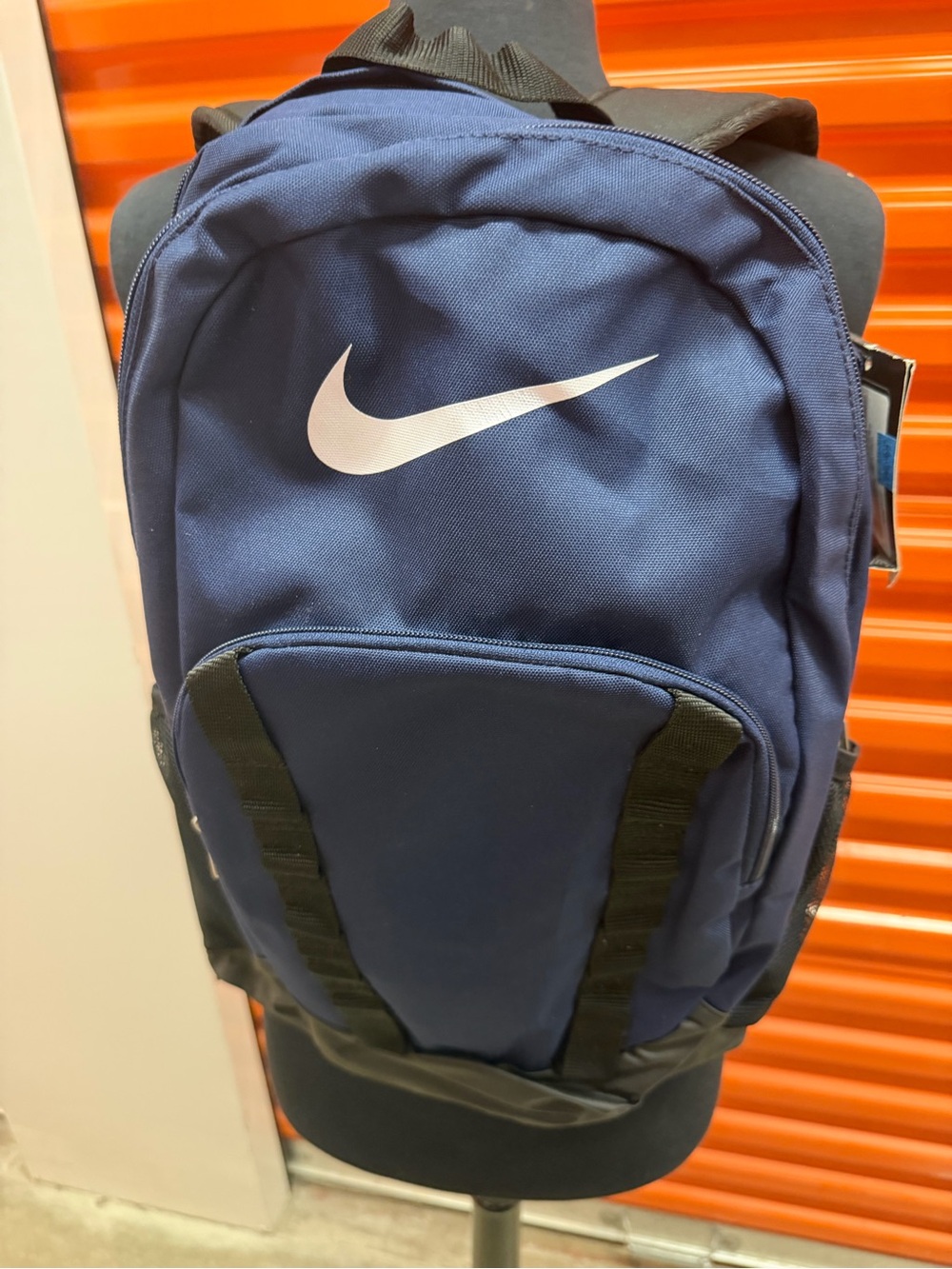 NWT Nike Men's Brasilia Navy Swoosh Backpack